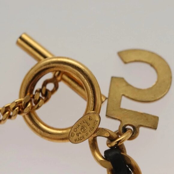 CHANEL Bracelet Metal Gold CC Auth 135948V - Picture 10 of 13